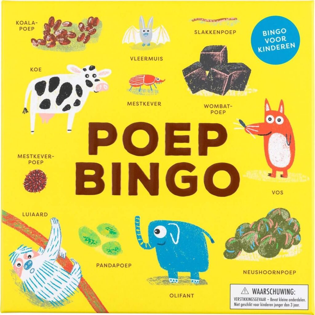 Poep bingo kinderspel